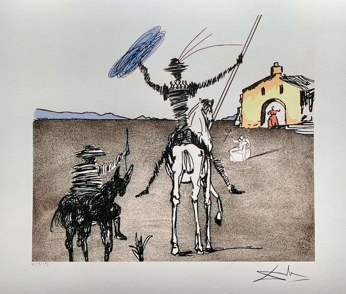 Pencil Numbered Salvador Dali, Impossible Dream