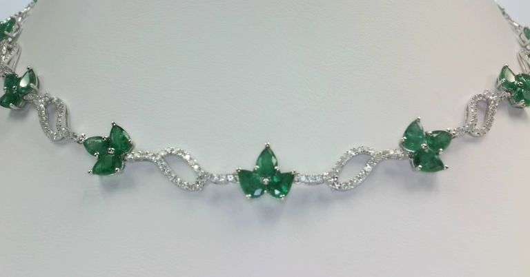 Emerald and Diamond Necklace