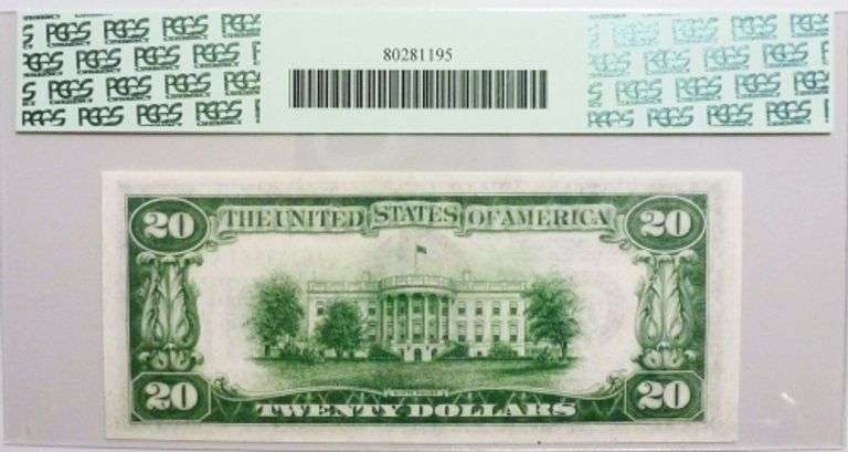 Superb 1934A $20 Mule S.F. PCGS 67-Finest Known Rare Note!
