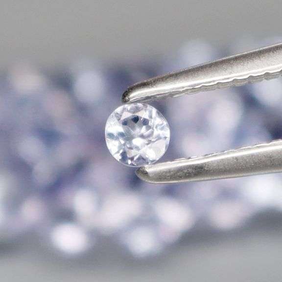 Substantial 4.02ct 50pc 2.4mm Tanzanite set