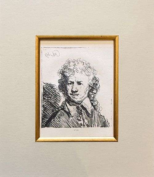 Extremely Rare and Collectible Antique Etching After Rembrandt, c. 1880