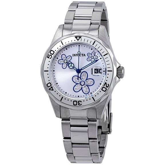 Invicta Pro Diver Women's Silver Dial Stainless Steel Watch