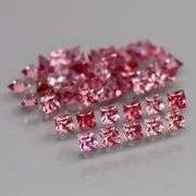 Exquisite 3.22ct set of rare pink Malaya Garnets