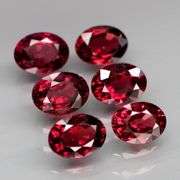 Simply amazing! 7ct violet red real Rhodolite Garnet set!