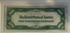 $1000 1934 Federal Reserve Note Low Serial Number