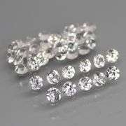 Brilliant! 2.40ct diamond cut diamond white Sapphire set
