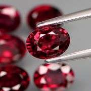 Simply amazing! 7ct violet red real Rhodolite Garnet set!