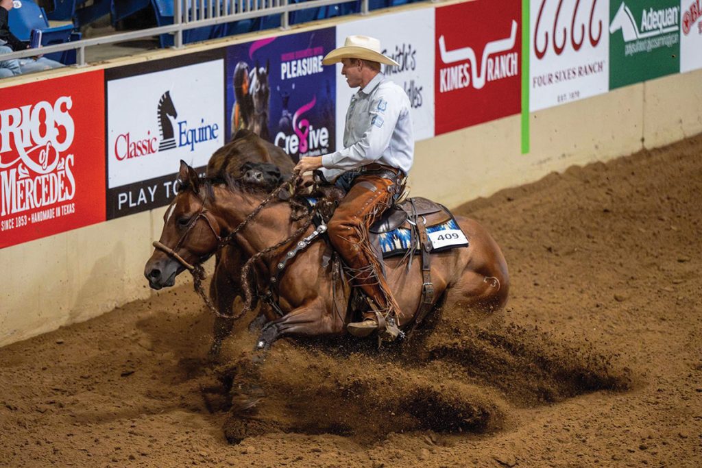 Tornado Jonez performing cow work.