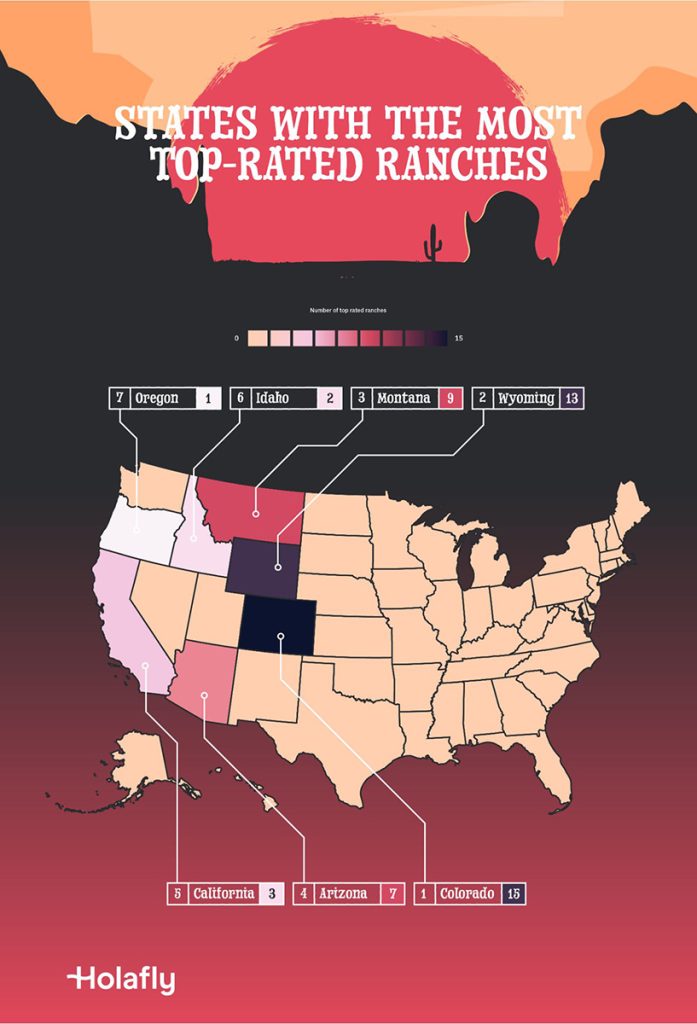 A map of the top states.