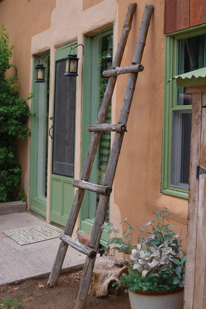 The outside of the studio in New Mexico.