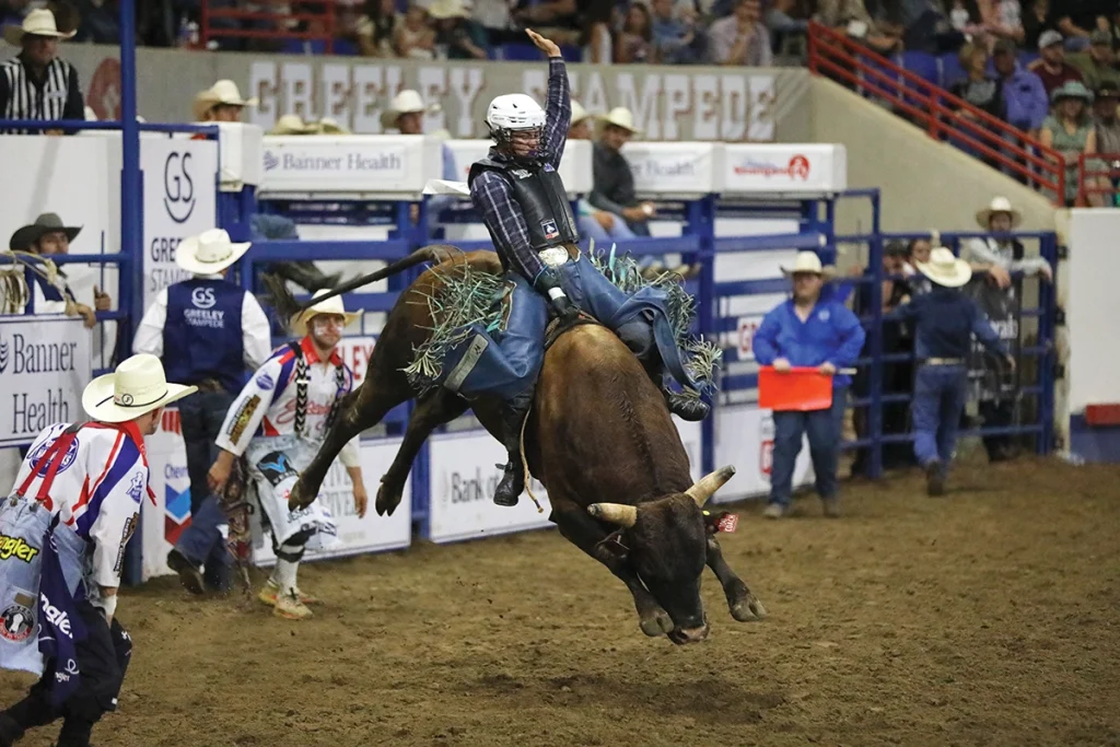 Bull riding.