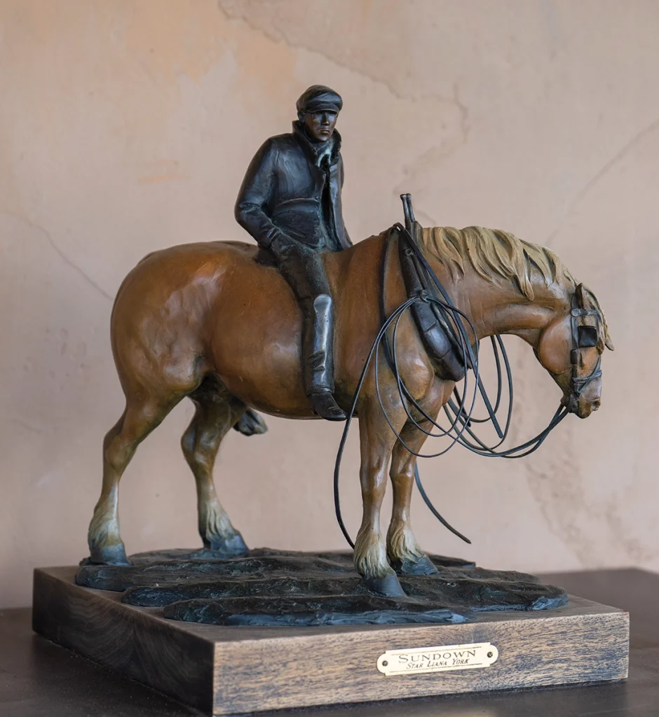 A sculpture by Star Liana York called "Sundown."