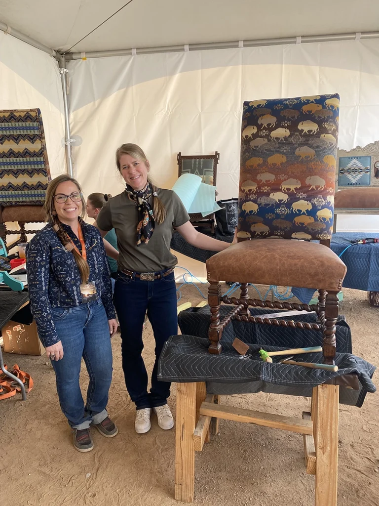 Sierra Shores with a workshop student.