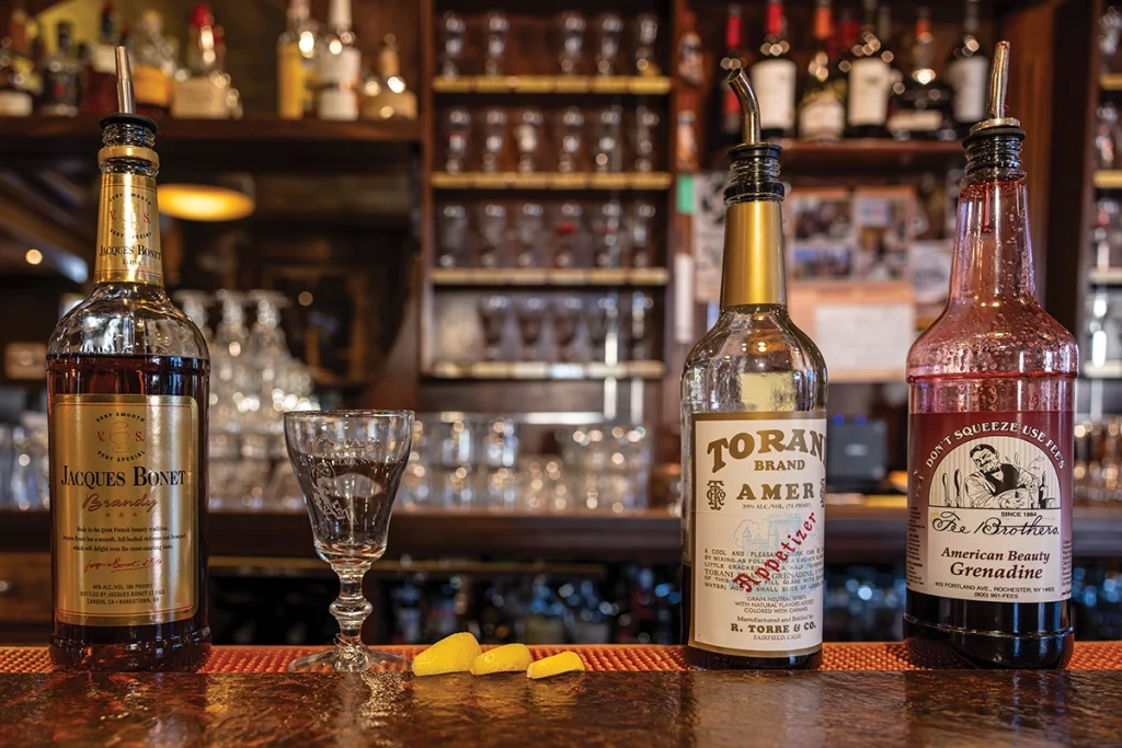 The ingredients for a Picon Punch.