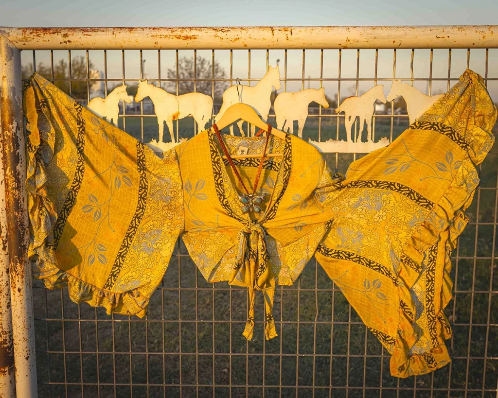 The Thunderstruck Silk Wrap Tie Top.