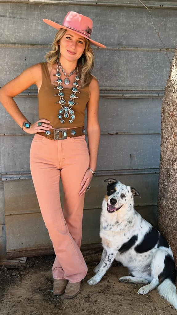 Cholla and her dog.