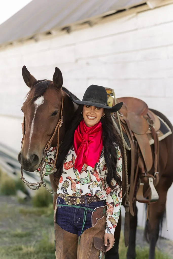 Lindsay Nettleton and her horse.