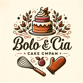 crie uma logo de uma empresa de bolo "bolo & e cia"