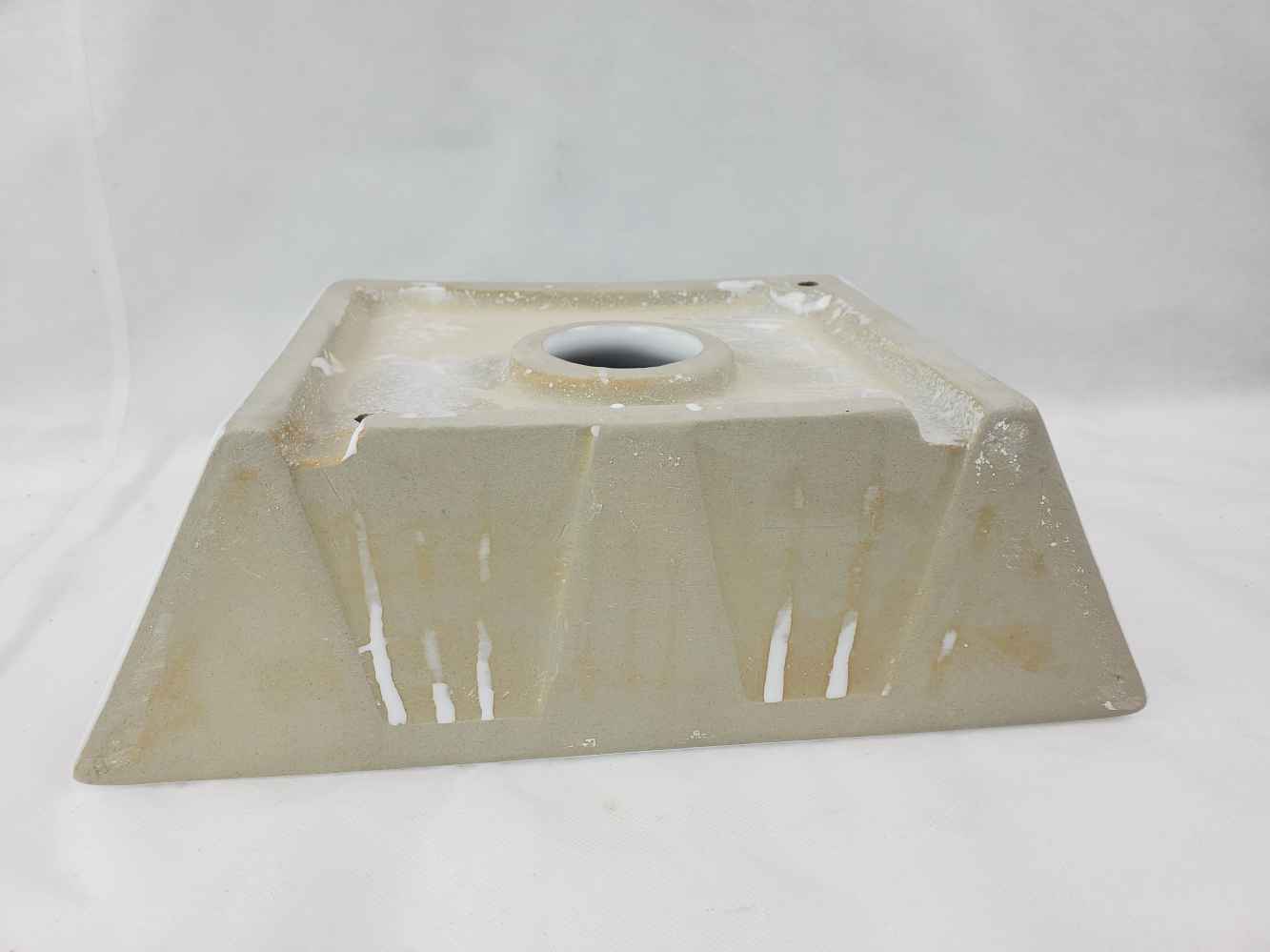12-in. x 9-in. Rectangle Bathroom Vessel Sink White Enamel Glaze