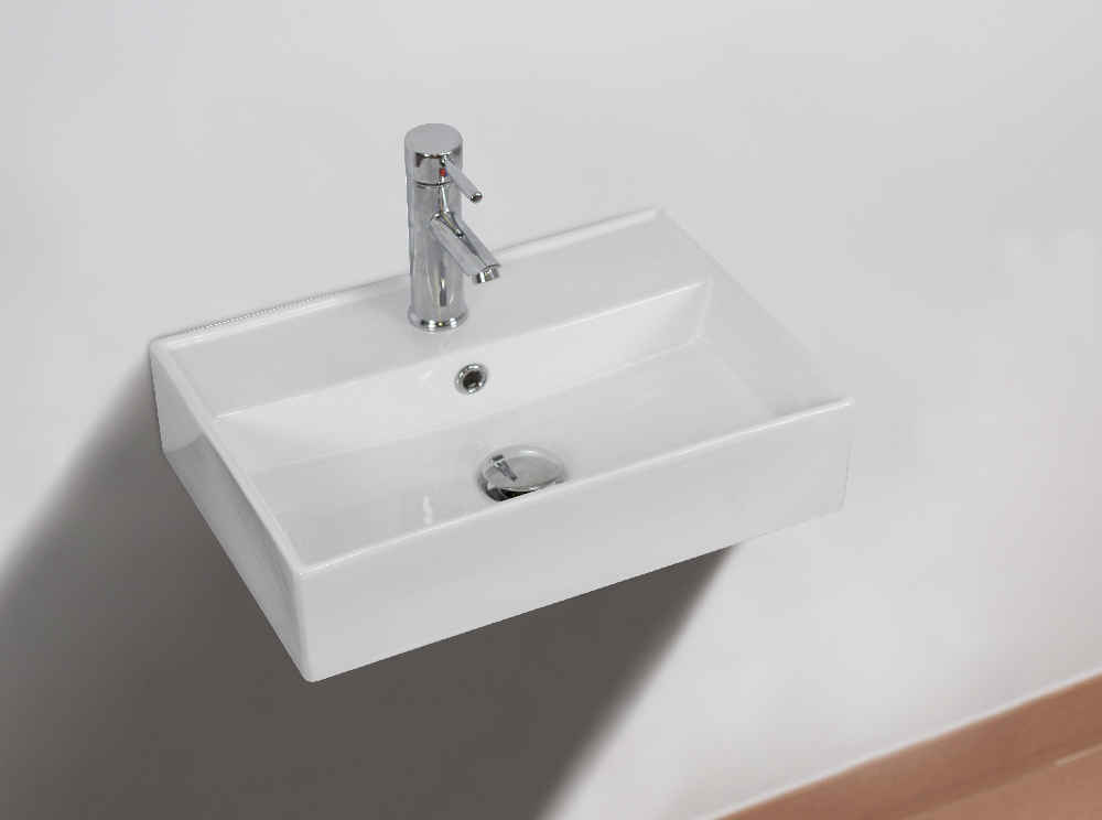 19.75-in. x 13.75-in. Rectangle Bathroom Vessel Sink White Enamel Glaze