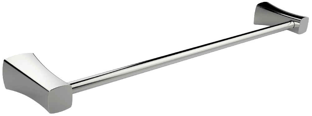 Chrome Plated Toilet Paper Holder With Single Rod Towel Rack Accessory Set