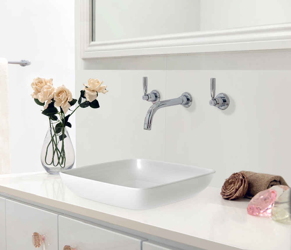15.75-in. x 15.75-in. Square Bathroom Vessel Sink White Enamel Glaze