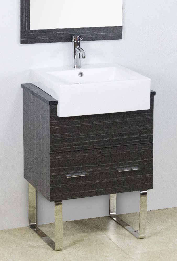 20.25-in. x 19-in. Rectangle Bathroom Vessel Sink White Enamel Glaze