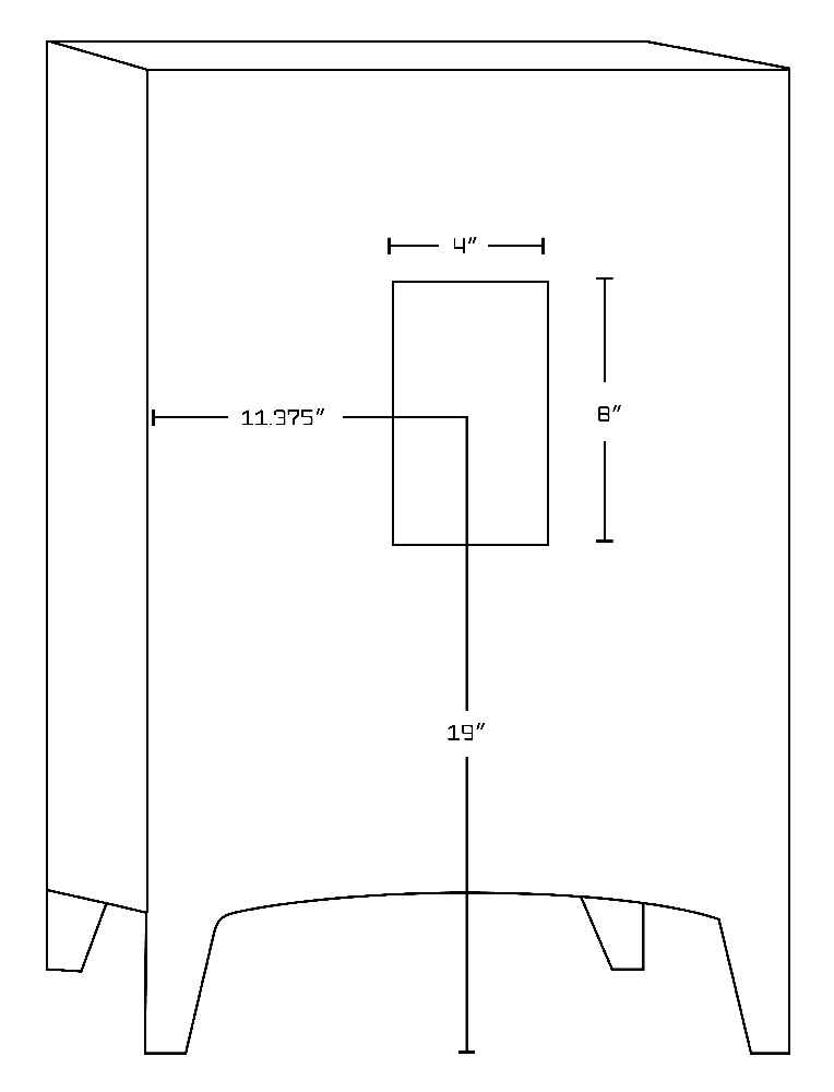 23.75-in. W Floor Mount White Vanity Set For 1 Hole Drilling Bianca Carara Top Biscuit UM Sink