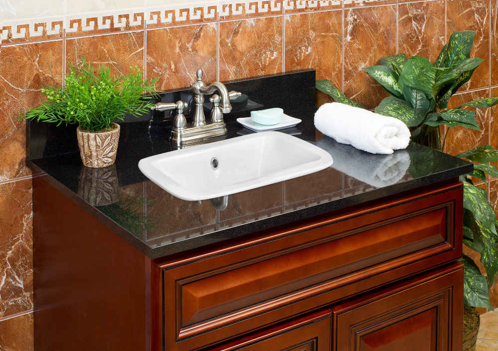 21.75-in. x 16-in. Rectangle Bathroom Vessel Sink White Enamel Glaze