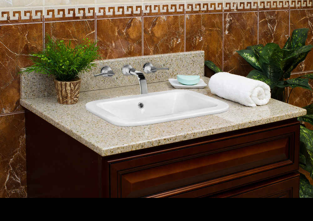 21.75-in. x 16-in. Rectangle Bathroom Vessel Sink White Enamel Glaze