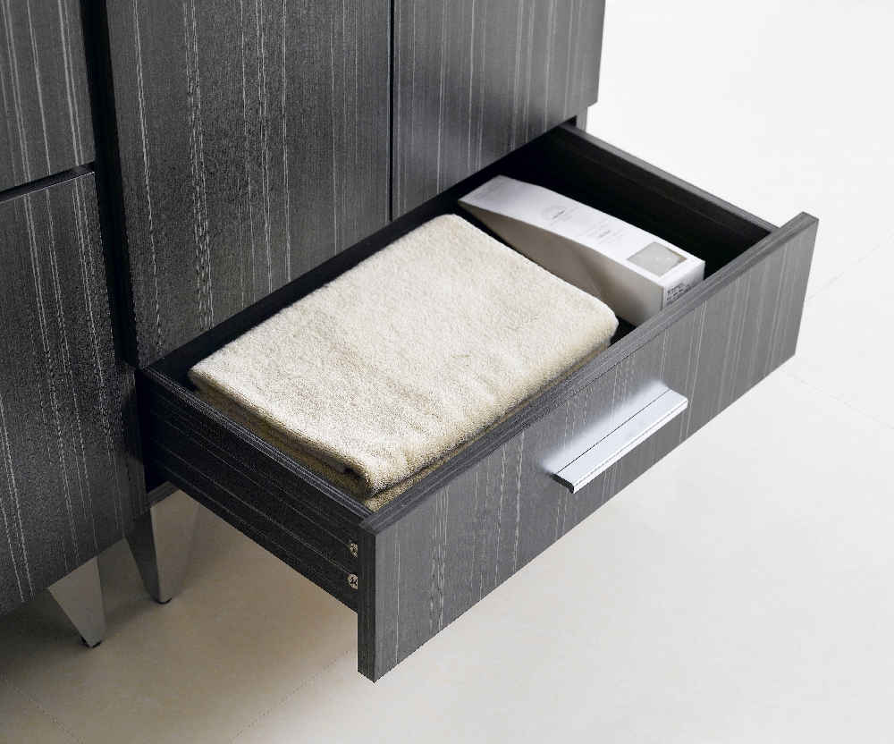 24-in. W 17-in. D Modern Plywood-Melamine Vanity Base Set Only In Dawn Grey