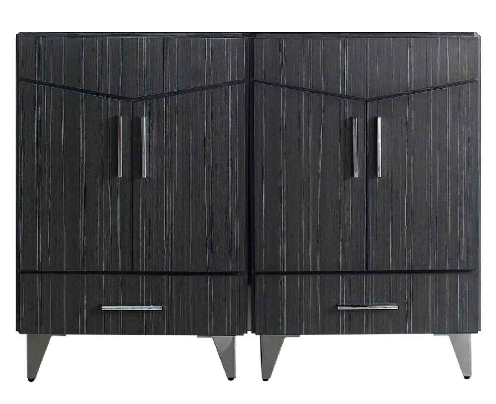 48-in. W 17-in. D Modern Plywood-Melamine Vanity Base Set Only In Dawn Grey