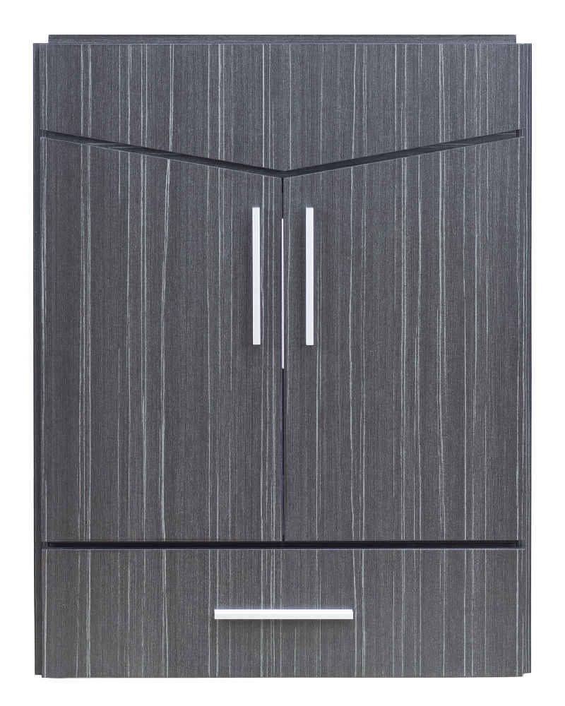 23.75-in. W Wall Mount Dawn Grey Vanity Set For 1 Hole Drilling