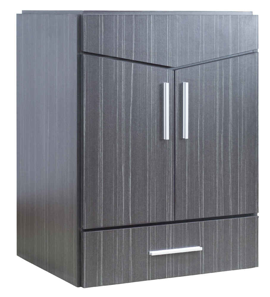 23.75-in. W Wall Mount Dawn Grey Vanity Set For 3H4-in. Drilling 
