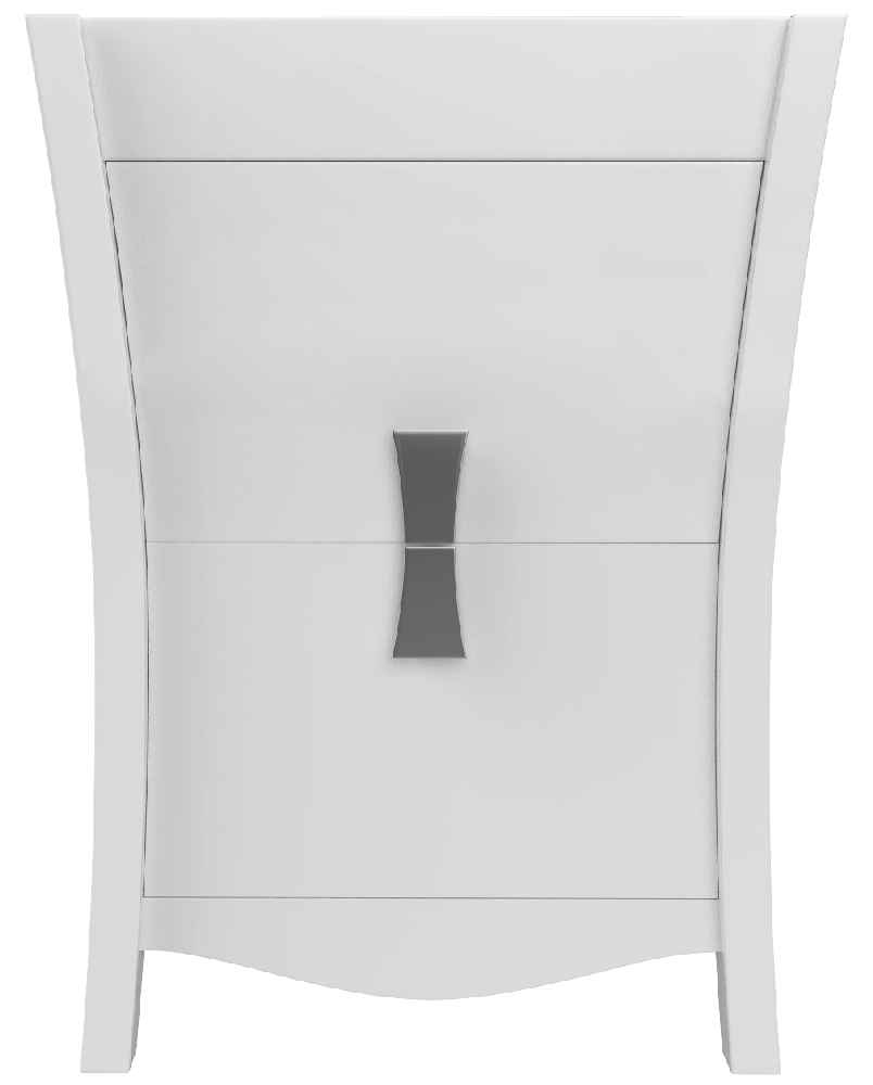 23.75-in. W Floor Mount White Vanity Set For 3H4-in. Drilling Black Galaxy Top White UM Sink