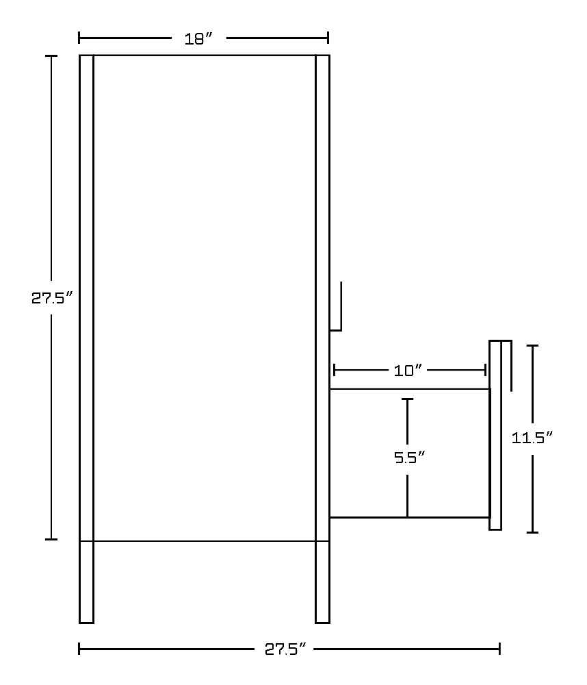 23.75-in. W Floor Mount White Vanity Set For 1 Hole Drilling Bianca Carara Top Biscuit UM Sink