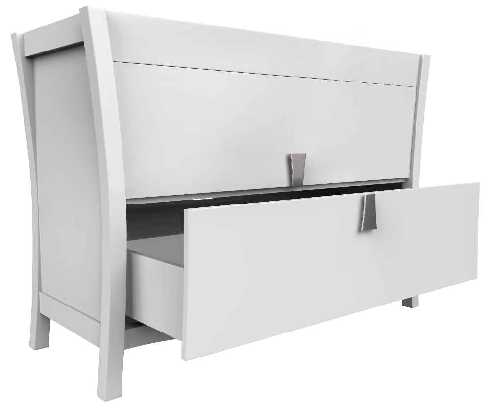47.6-in. W Floor Mount White Vanity Set For 3H4-in. Drilling Black Galaxy Top Biscuit UM Sink
