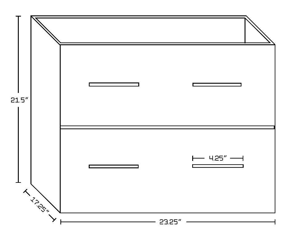 23.75-in. W Wall Mount White Vanity Set For 1 Hole Drilling Beige Top Biscuit UM Sink