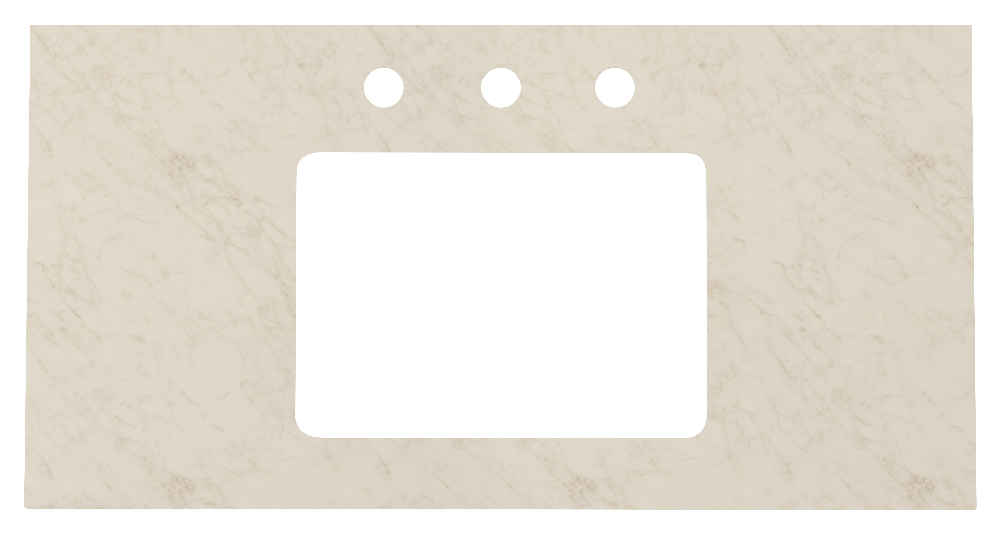 36-in. W Floor Mount Dawn Grey Vanity Set For 3H8-in. Drilling Beige Top White UM Sink