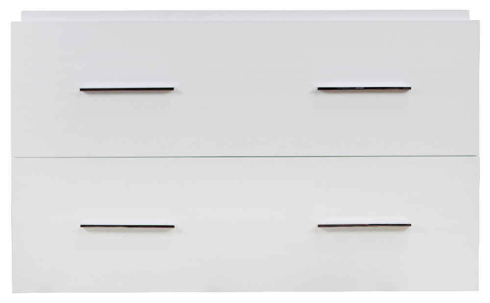 36-in. W Wall Mount White Vanity Set For 3H4-in. Drilling Bianca Carara Top Biscuit UM Sink