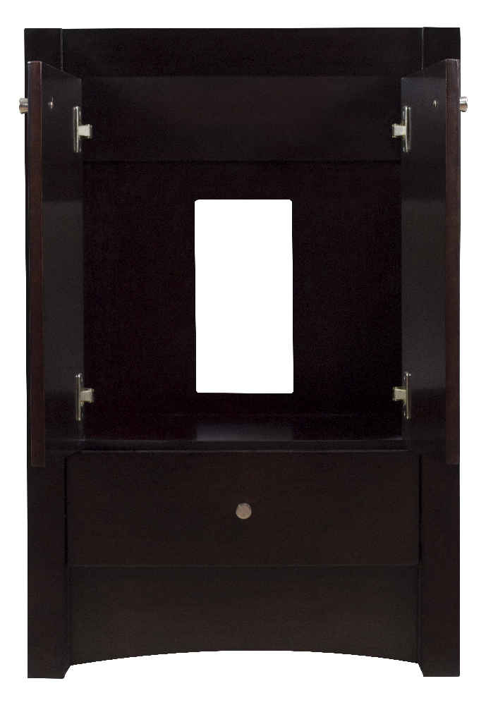 68.75-in. W Floor Mount Espresso Vanity Set For 3H4-in. Drilling Beige Top White UM Sink