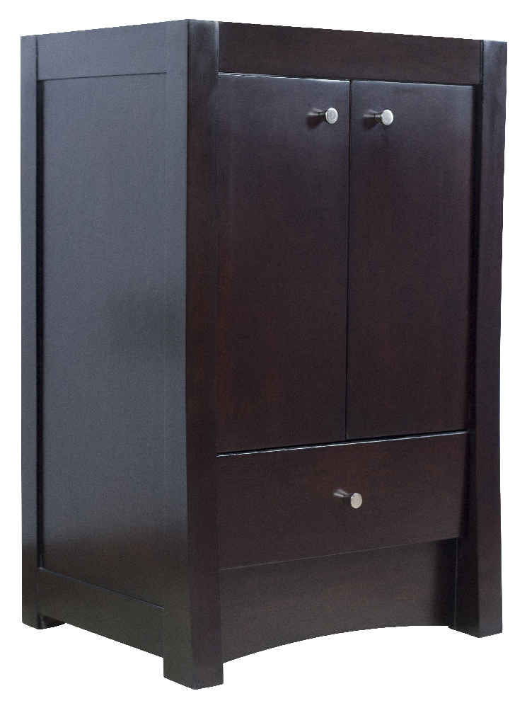 68.75-in. W Floor Mount Espresso Vanity Set For 3H4-in. Drilling Beige Top Biscuit UM Sink