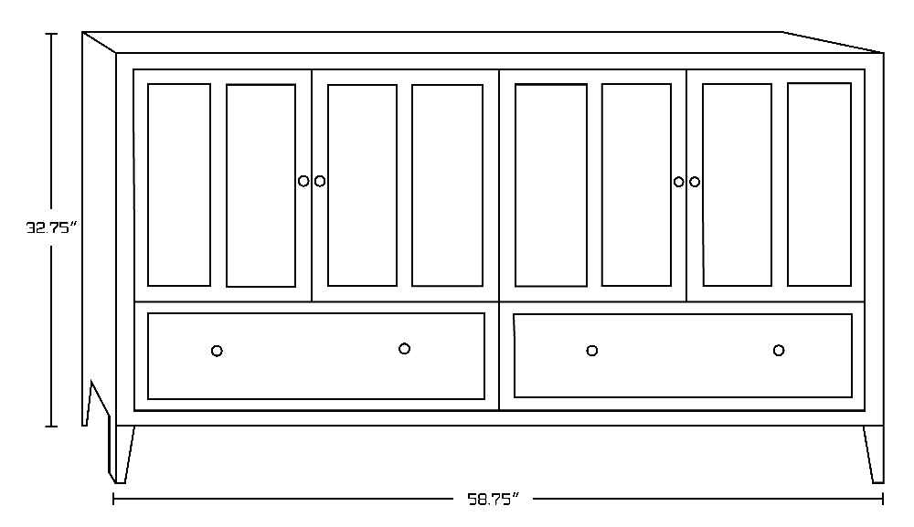 59-in. W Floor Mount White Vanity Set For 3H4-in. Drilling 