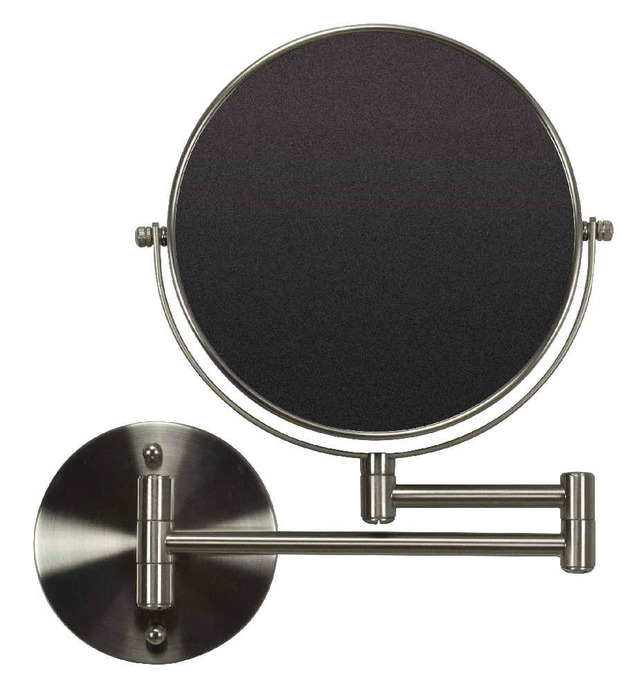 19.56-in. x 12.14-in. Stainless Steel Wall Mount Magnifying Mirror In Brushed Nickel