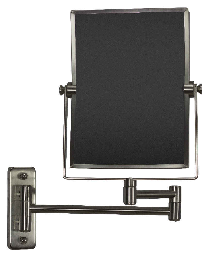 16.36-in. x 12.13-in. Stainless Steel Wall Mount Magnifying Mirror In Brushed Nickel