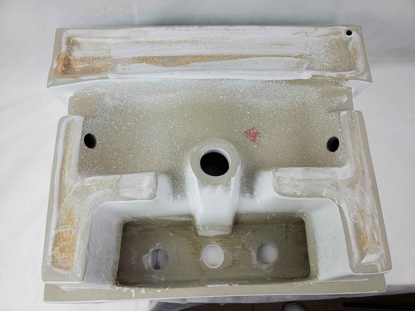 20.75-in. x 17.25-in. Rectangle Bathroom Vessel Sink White Enamel Glaze