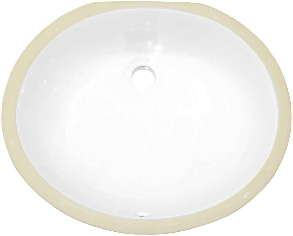 18.25-in. W CSA Oval Bathroom Undermount Sink Set In White - Oil Rubbed Bronze Hardware