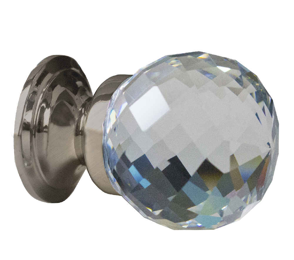 1.25-in. x 1.25-in. Stainless Steel  Cabinet Knob In Brushed Nickel