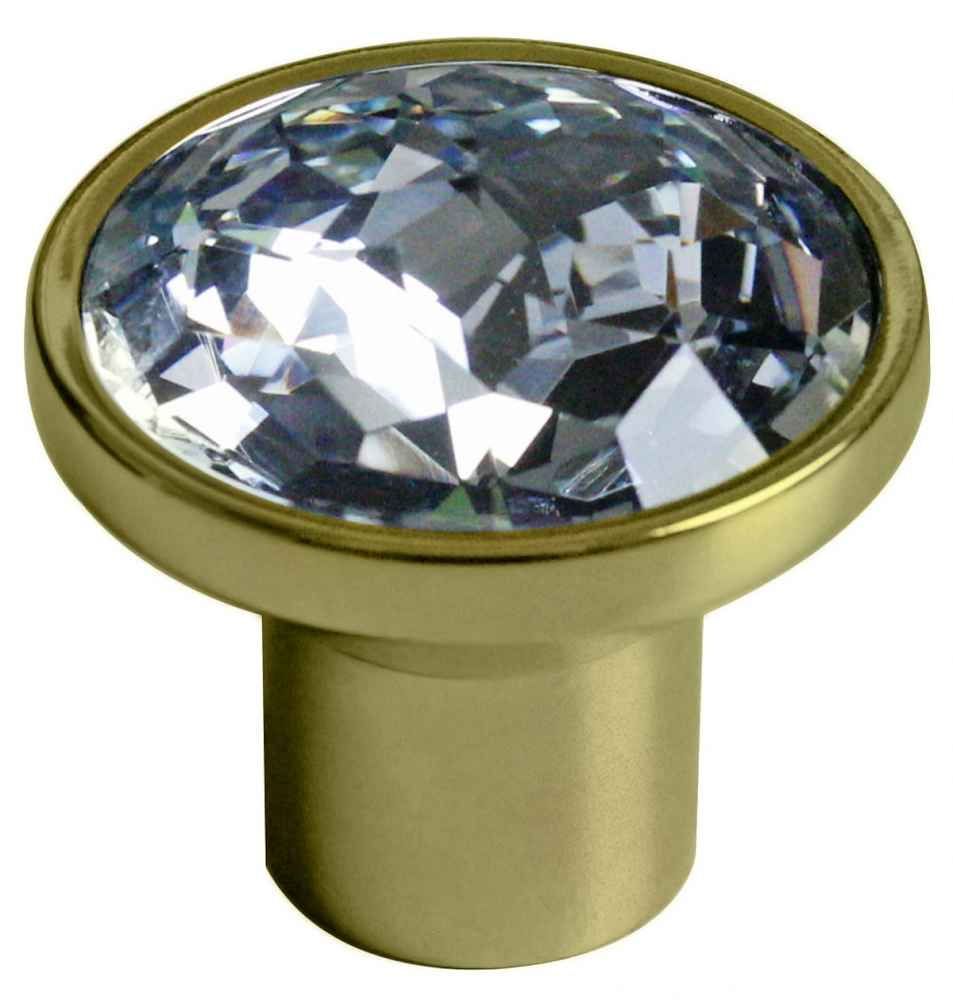 1.25-in. x 1.25-in. Stainless Steel  Cabinet Knob In Gold