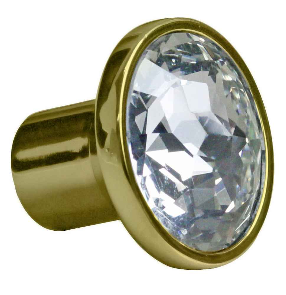 1.25-in. x 1.25-in. Stainless Steel Cabinet Knob In Gold
